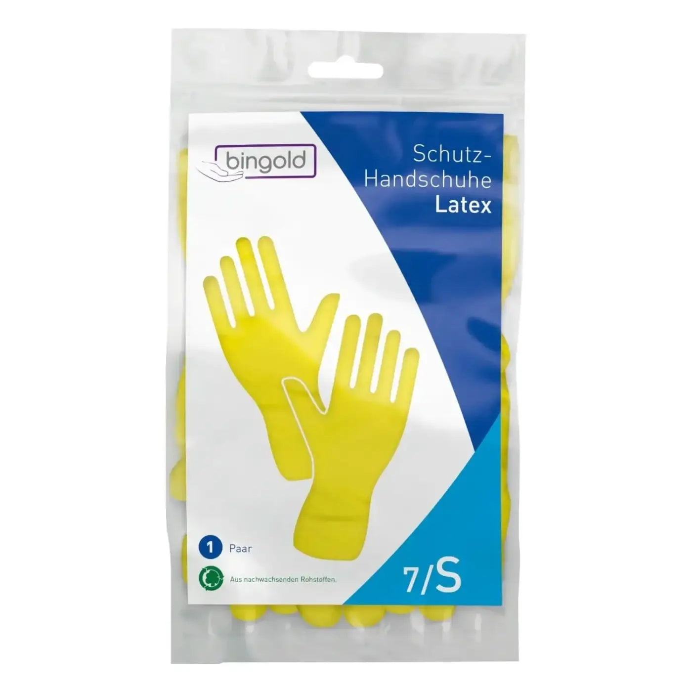 BINGOLD Latex Schutzhandschuhe Gelb robuste Qualität – Clendo