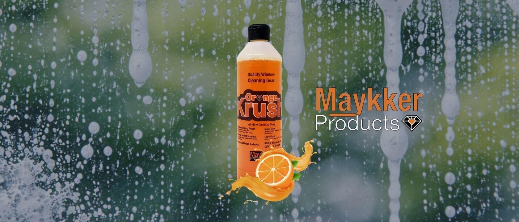 Maykker Orange Krush Glasreiniger mit Orange