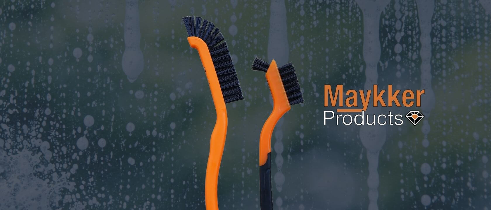 Track Brush Fensterbürste mit Logo von Maykker