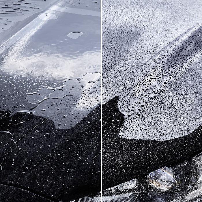 Sonax HighSpeedWax 500ml Autowachs Autopflege Versiegelung Carnauba-Wachs Anwendung Vorher Nachher