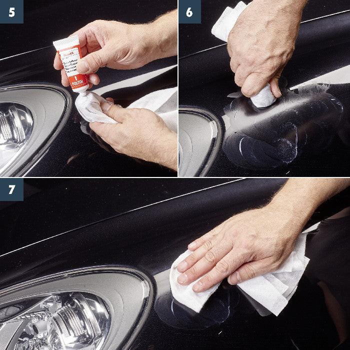 Sonax KratzerEntfernerSet Lack 50ml Autopflege Lackpflege Anwendung 2