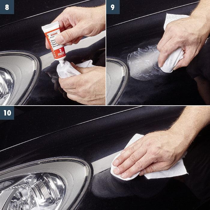 Sonax KratzerEntfernerSet Lack 50ml Autopflege Lackpflege Anwendung 3