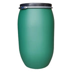 220-liter-weithalsfass-mit-deckel-gruen