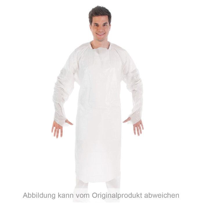 Hygostar Untersuchungskittel mit Daumenloch CPE Weiß