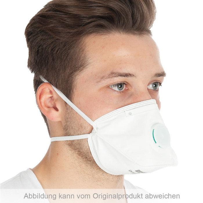 HygoStar Atemschutzmaske mit Ventil FFP3 NR vertikale Faltung