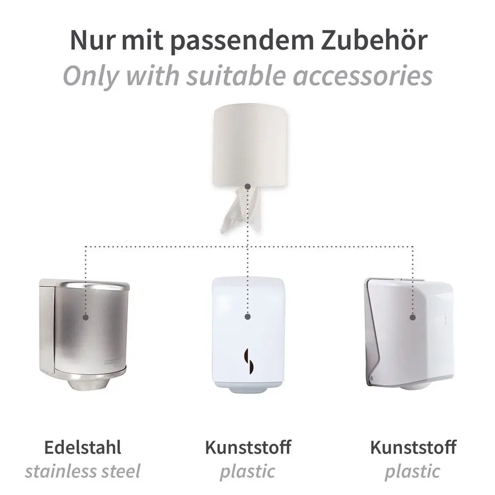 Hygoclean Papierhandtuchrollen Innenabwicklung 2-lagig perforiert Weiß