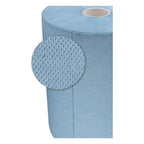 Blau Putzpapierrolle nahaufnahme Materialbeschaffenheit