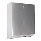 Falthandtuchspender aus Edelstahl mit Sichtfenster