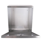 Falthandtuchspender aus Edelstahl aufklappbar