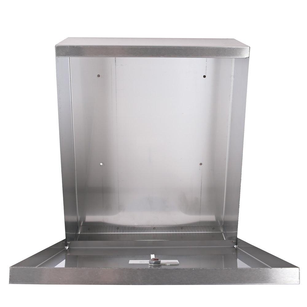 Falthandtuchspender aus Edelstahl aufklappbar