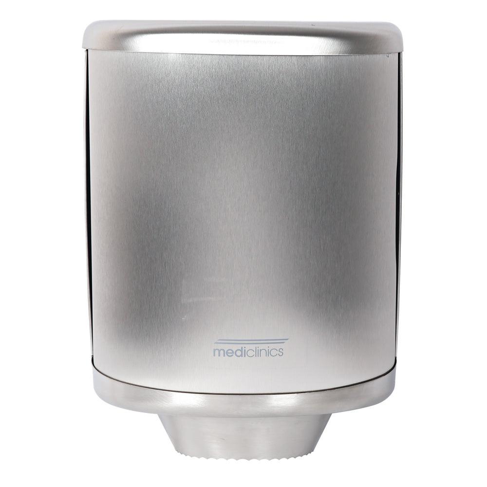 Handtuchrollenspender aus Edelstahl von vorne