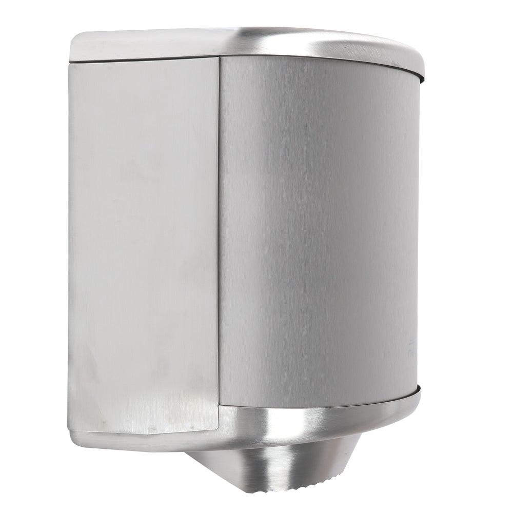 Handtuchrollenspender aus Edelstahl seitliche Ansicht