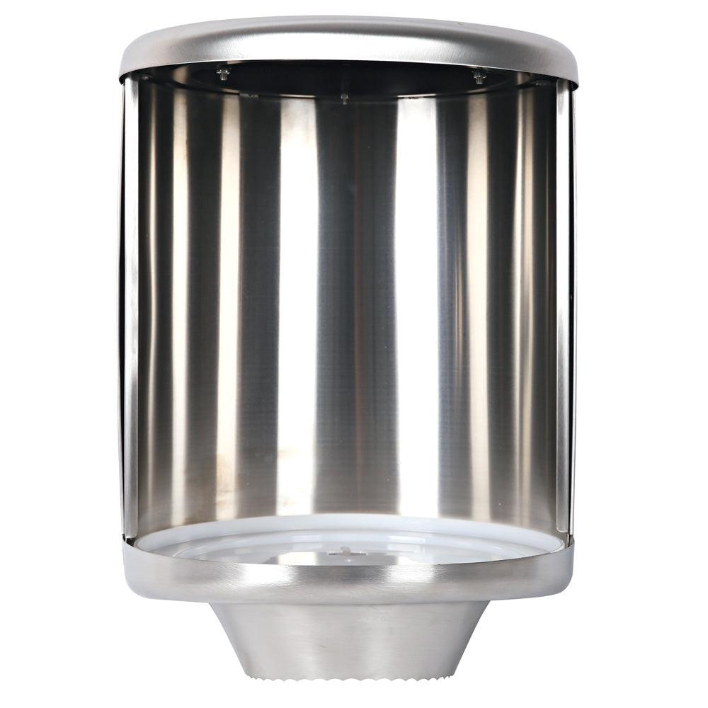 Handtuchrollenspender aus Edelstahl geöffnet