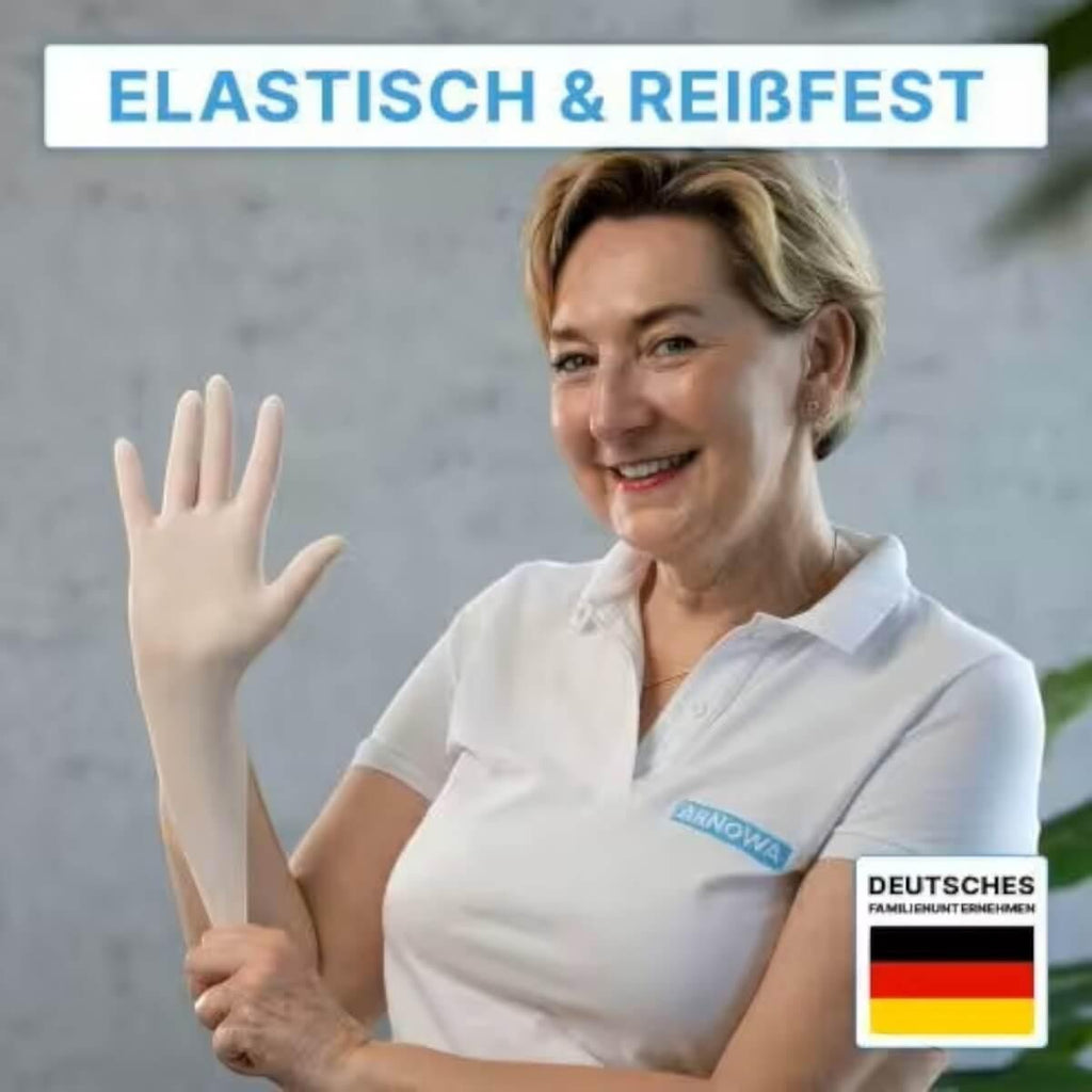 ARNOMED Latex-Handschuhe puderfrei | 100 Stück