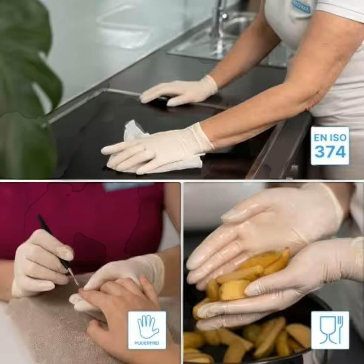 ARNOMED Latex-Handschuhe puderfrei | 100 Stück