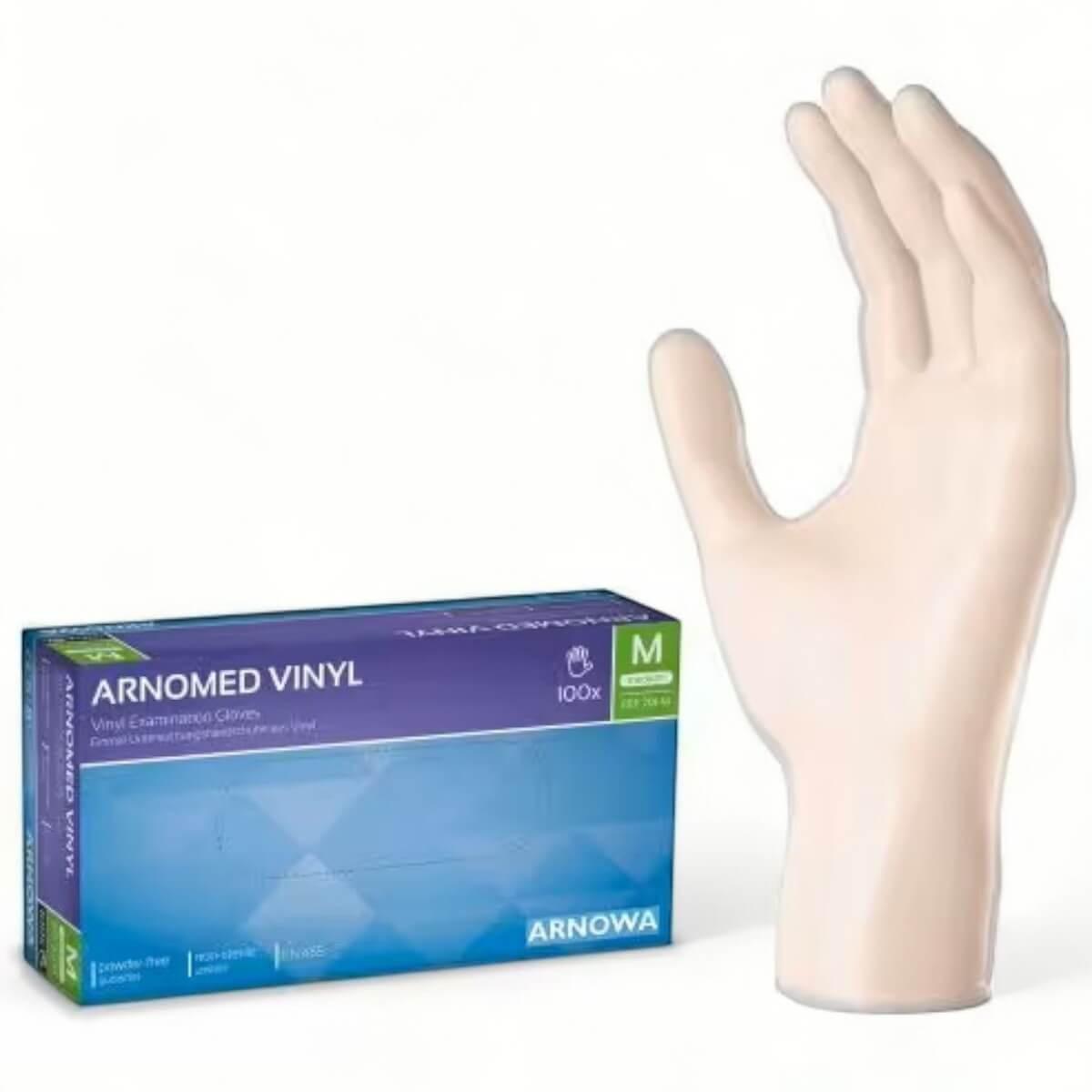 ARNOMED Vinyl-Handschuhe puderfrei | 100 Stück