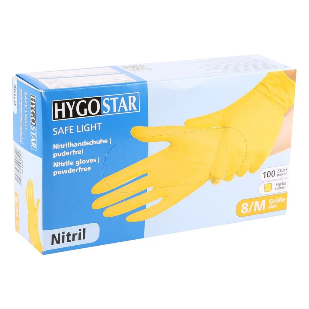 Hygostar "Safe Light" Nitril-Handschuhe Gelb | 100 Stück