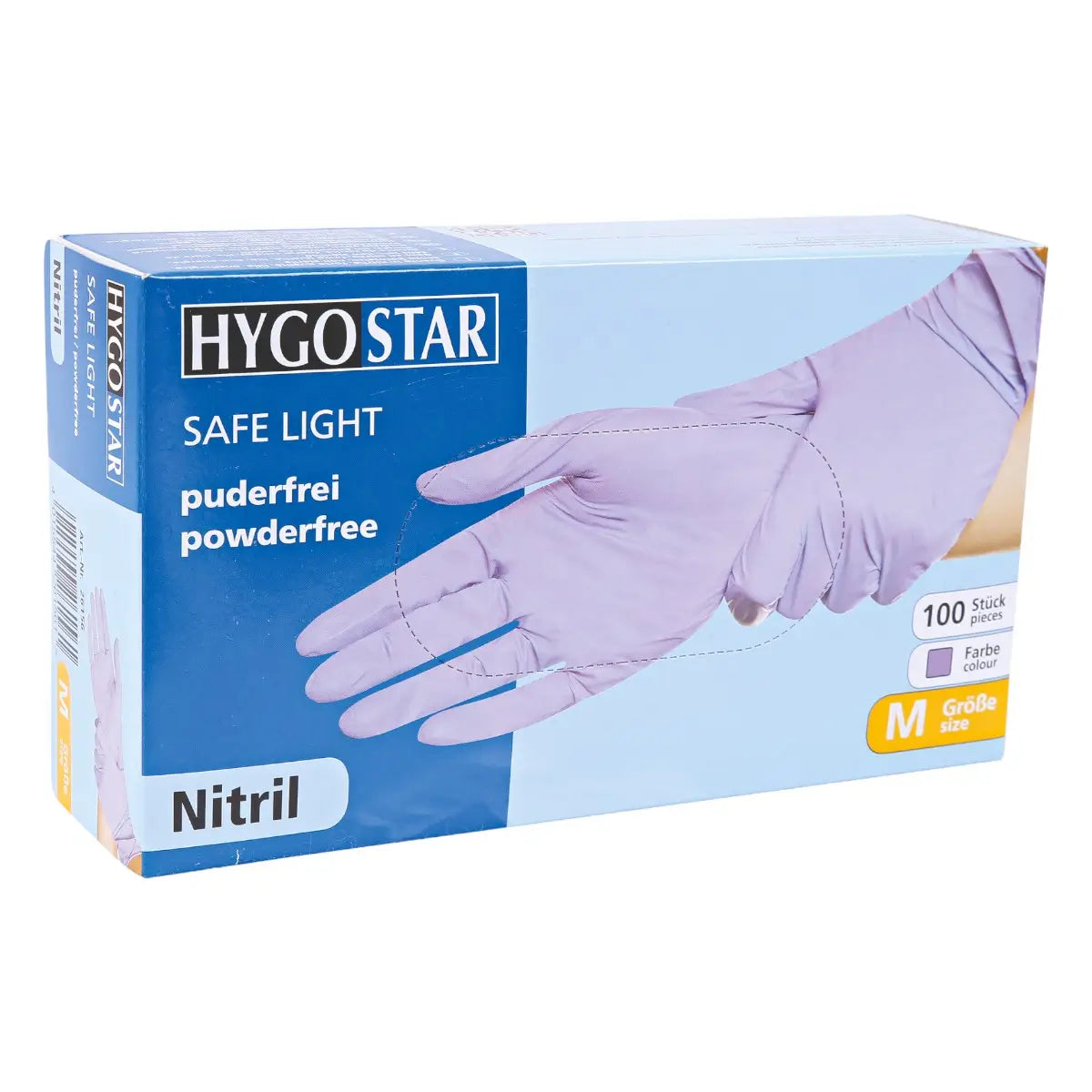Hygostar "Safe Light" Nitril-Handschuhe Lila | 100 Stück