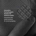 Hygostar Power Grip Long Nitril-Handschuhe Schwarz | 50 Stück