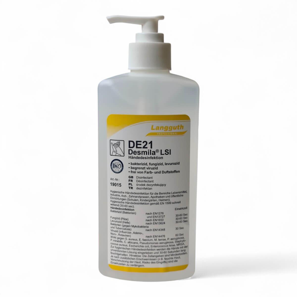 Langguth DE21 Desmila LSI Händedesinfektion 500ml Dosierflasche
