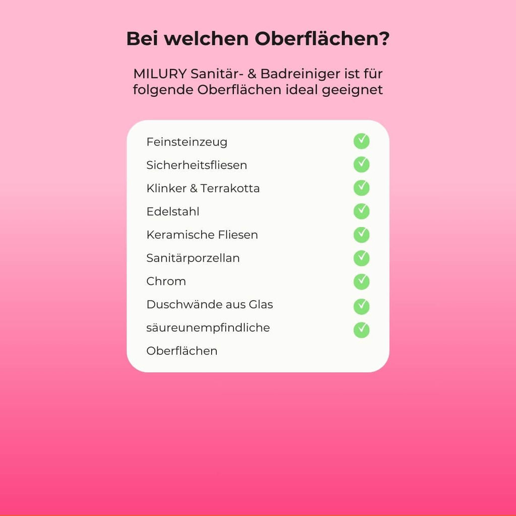 MILURY Badreiniger & Sanitärreiniger Konzentrat 1 Liter