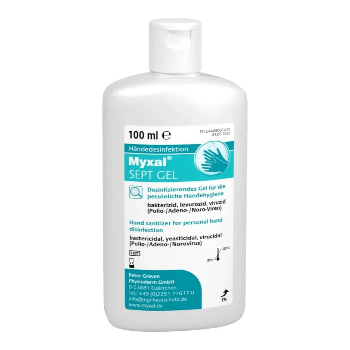MYXAL® SEPT Gel Händedesinfektion 100 ml Flasche