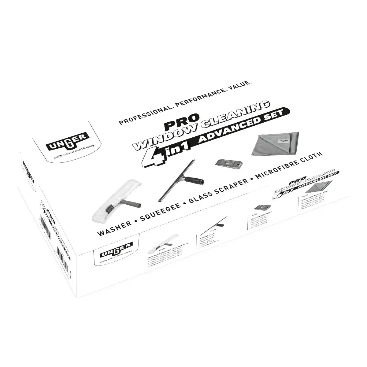 UNGER Fensterputzer Set Glasreinigung AKG14-Box
