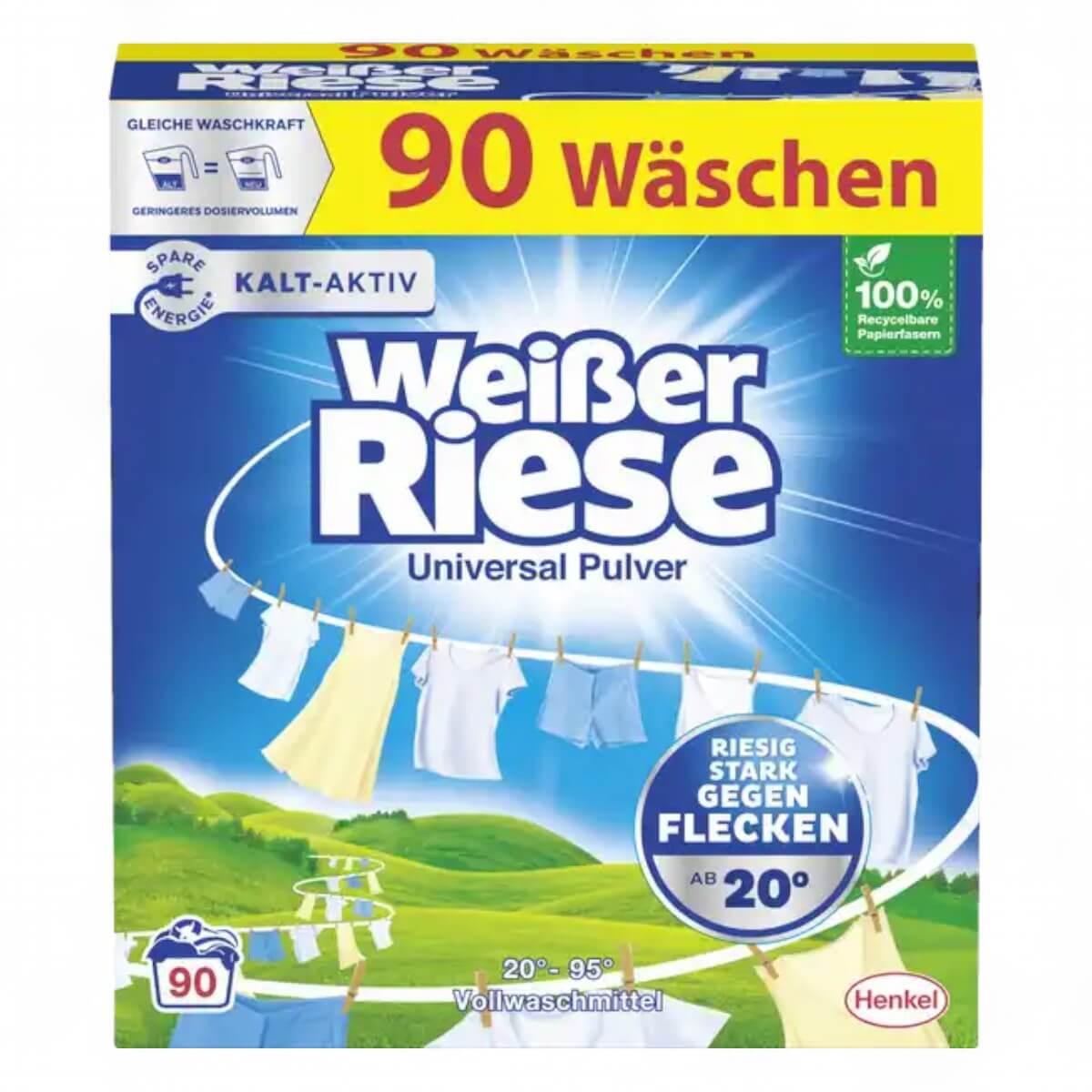 WEIßER RIESE Vollwaschmittel Universal Pulver 90WL