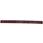 Maroon metallstreifen mit rechteckigen ausschnitten auf der rückseite für abstriefblatt hinten tennant t16