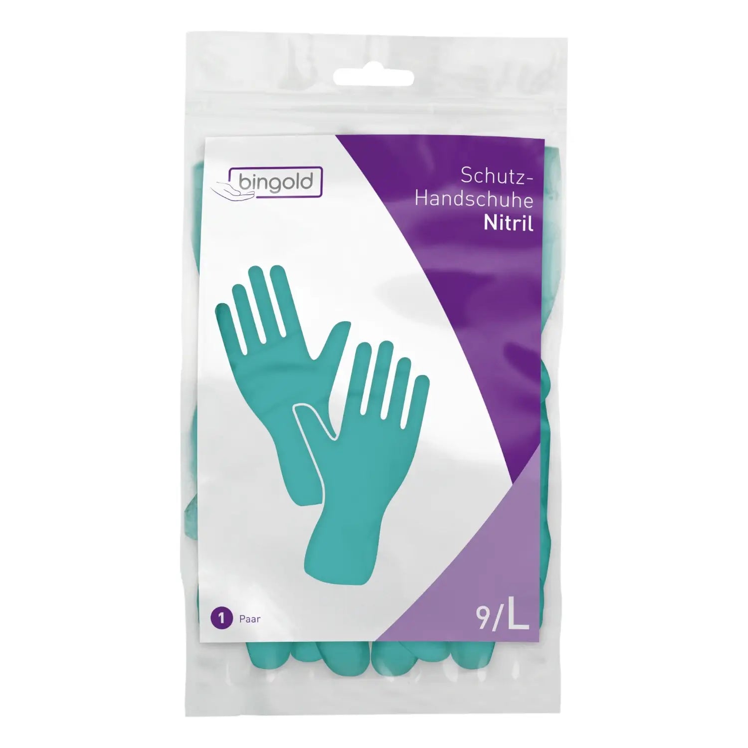 BINGOLD Nitril Schutzhandschuhe Grün 1 Paar