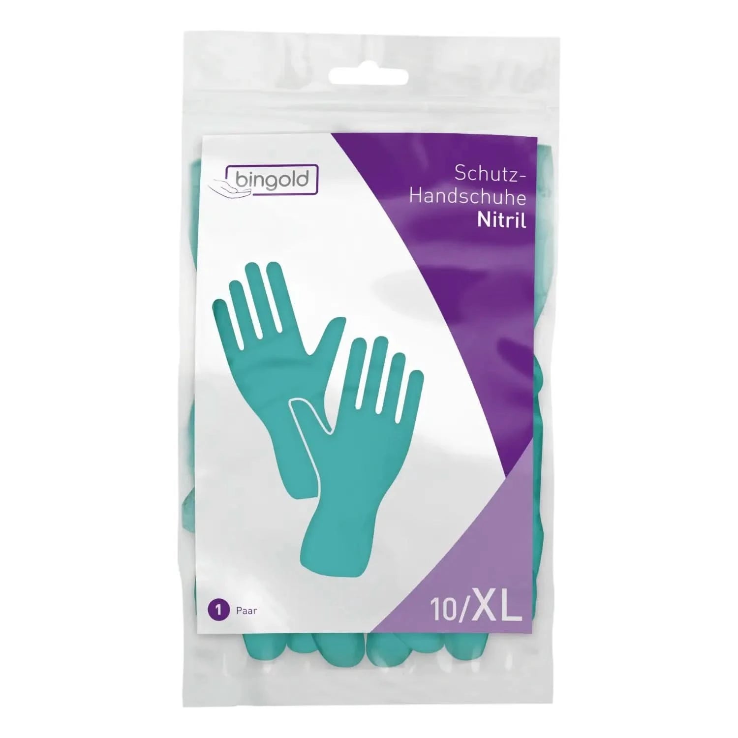 BINGOLD Nitril Schutzhandschuhe Grün 1 Paar.