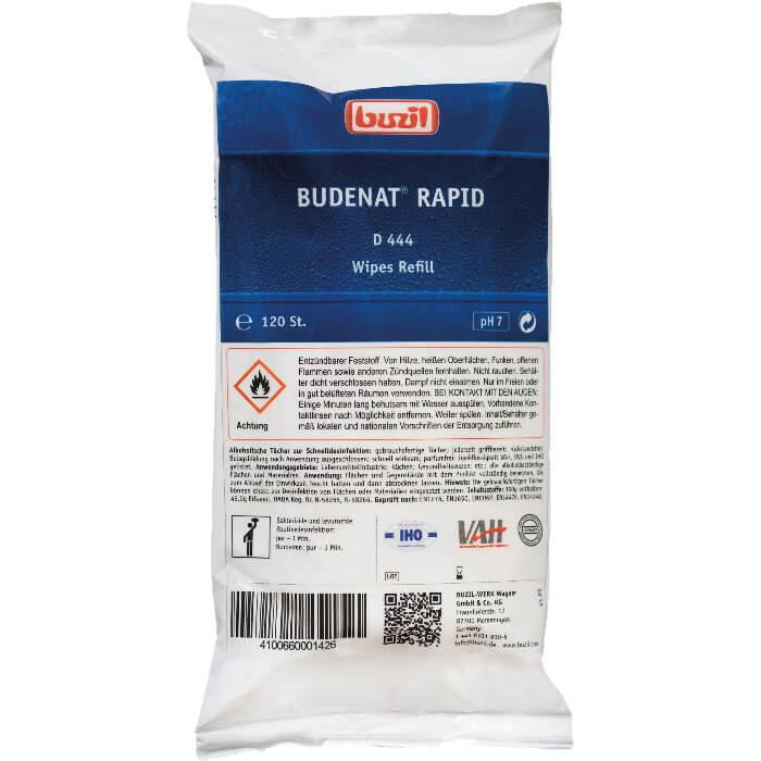 Buzil Budenat Rapid D444 Wipes 120 Stück Nachfüllpack
