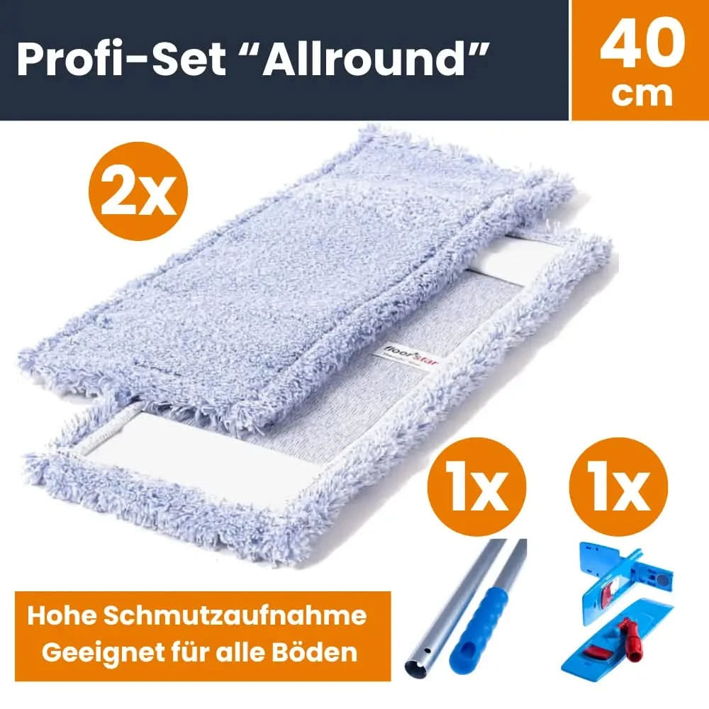 Bodenwischer Profi-Set mit Wischmops "Allround 40 cm".