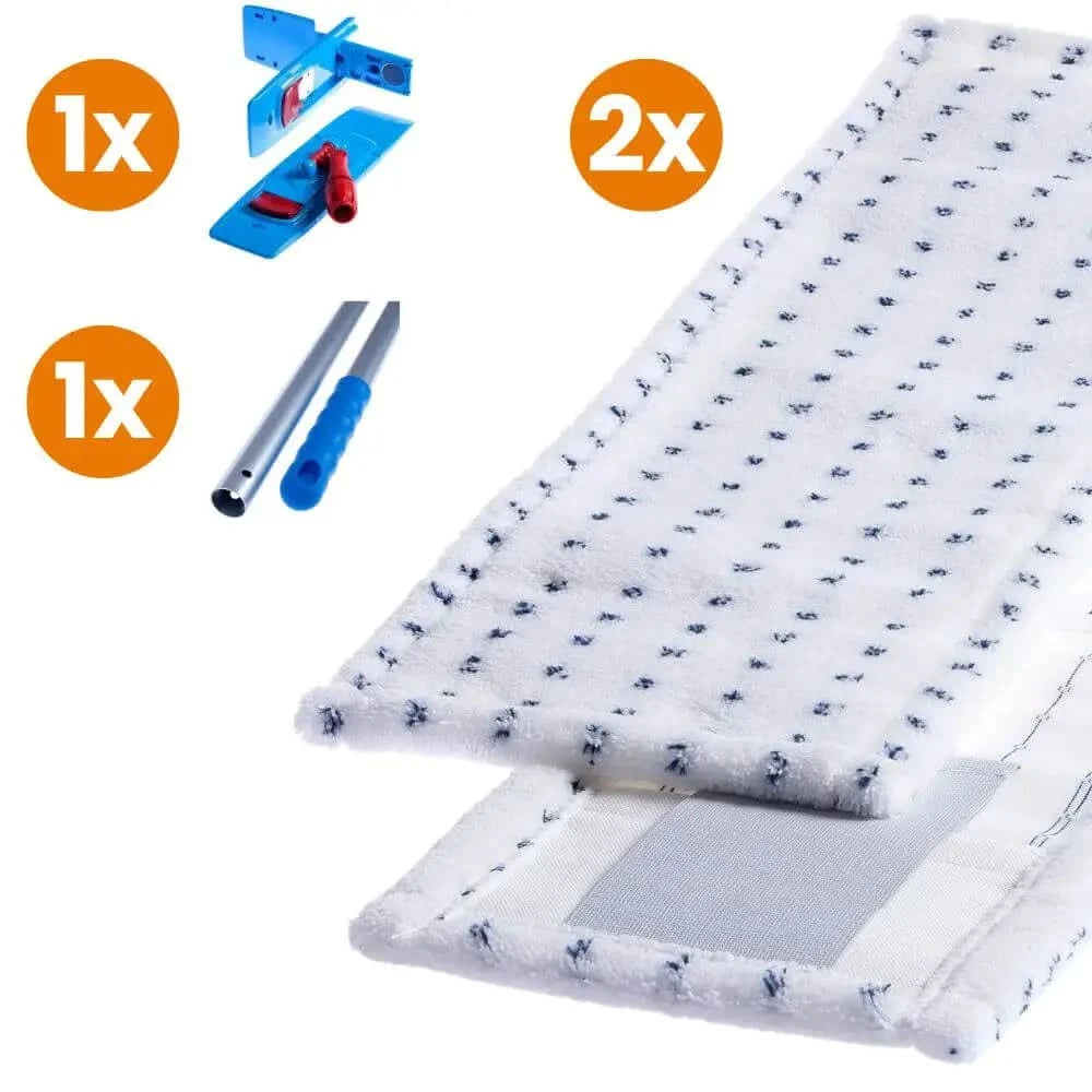Bodenwischer Profi-Set mit Wischmops "Parkett & Laminat 40cm".