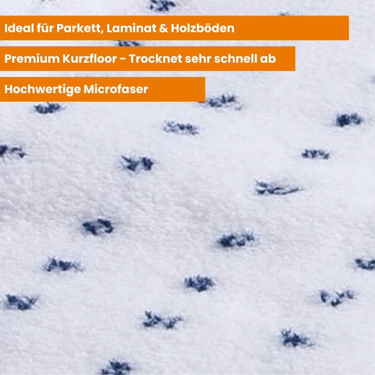 Bodenwischer Profi-Set mit Wischmops "Parkett & Laminat 40cm".