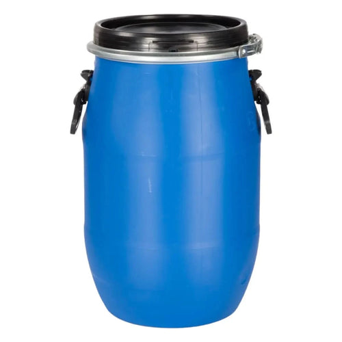 30 Liter Weithalsfass Kunststofffass Blau.