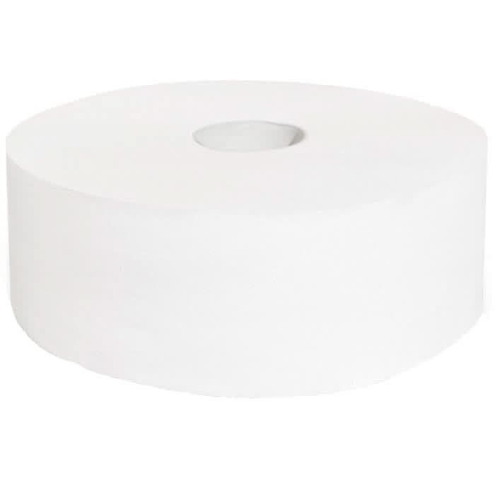 Jumbo Toilettenpapier 2-lagig hochweiß 6 Rollen.