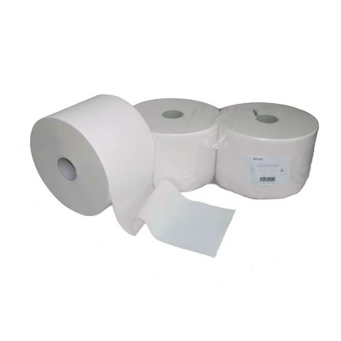 Putzpapier 2-lagig 1500 Blatt Weiß Zellstoff 2 Rollen.