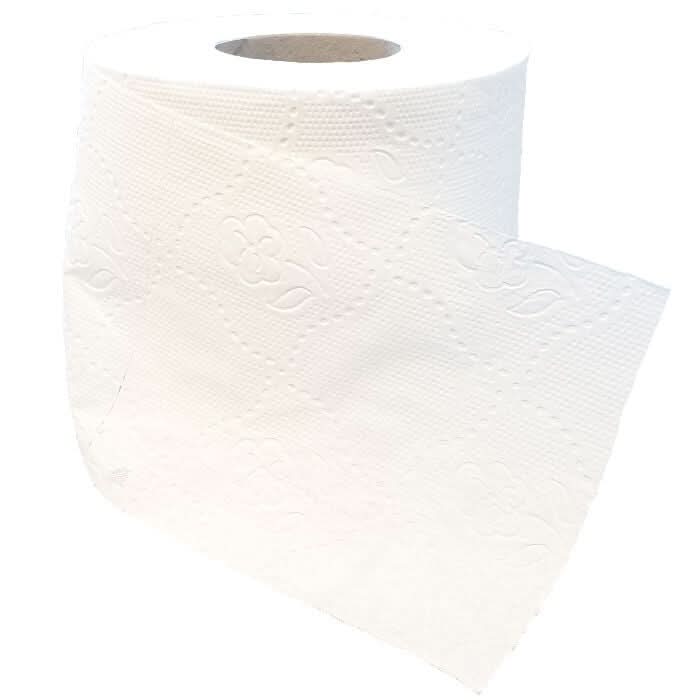 Toilettenpapier 3-Lagig Hochweiß 250 Blatt 8x8 Rll.