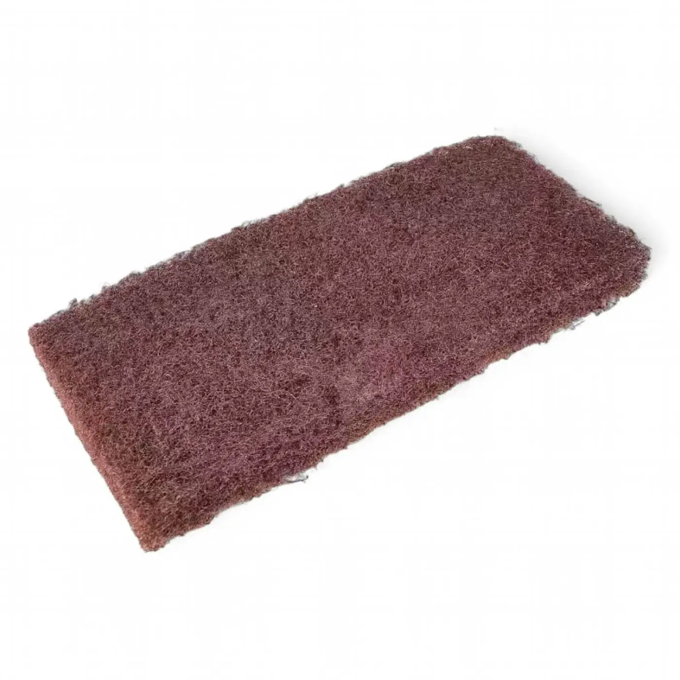 Braunes rechteckiges abrasive pad clendo super handpad 12x25 cm mit strukturierter faseroberfläche