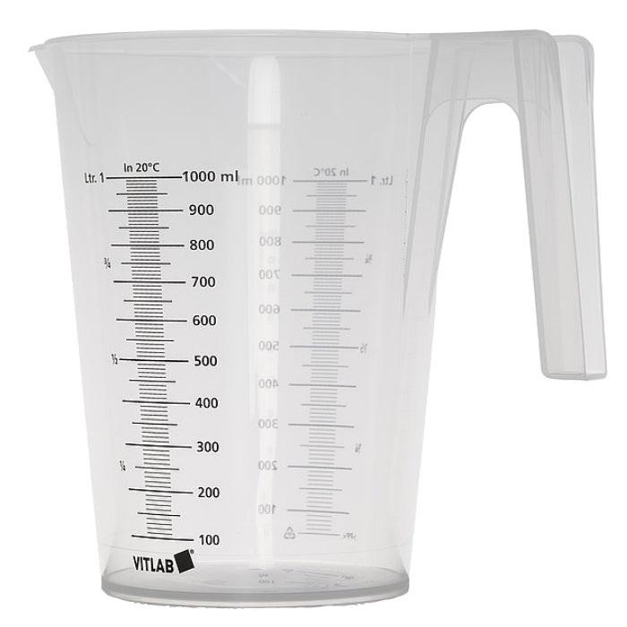 Rotert Messbecher aus PP mit Skala 1l