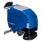 Blauer und grauer columbus ra 66 bm 60 ind industrieller bodenreiniger mit schwarzen rädern und griff