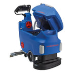 Blue columbus ra 66|bm 60 scheuersaugmaschine mit rotem akzent und schwarzem griff für bodenreinigung