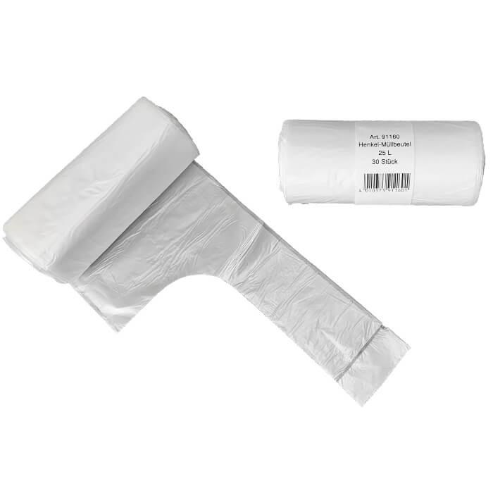 Müllbeutel mit Henkel 25l 13,5µ