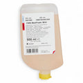 A translucent beige plastic bottle with yellow cap labeled cws bestfoam mild 500 ml schaumseife