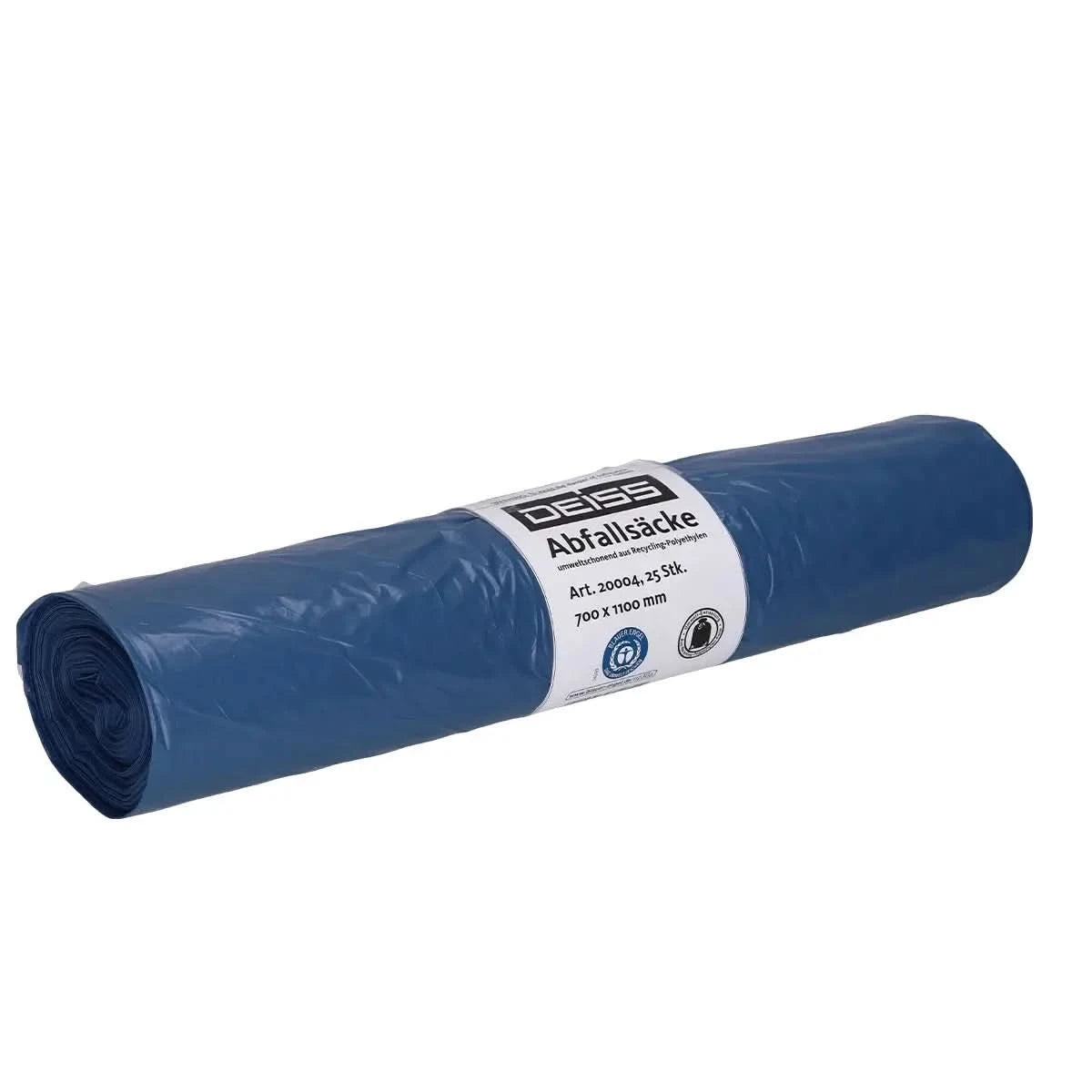 DEISS Standard Müllsäcke 120 Liter Blau Extra Stark 20004.