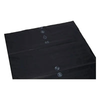 Schwarzer deiss müllsack aus ldpe 120 liter mit recycling symbolen und zahl 65 typ 100 250 stück