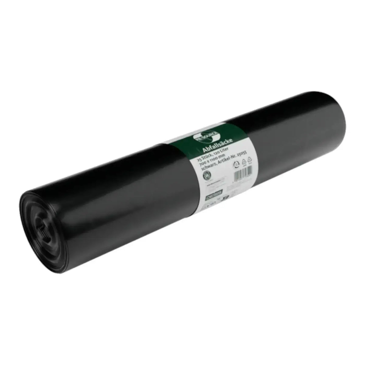 DEISS RE:SOURCE Müllsäcke 120 Liter Schwarz – Produktabbildung; Lieferumfang: 320 Rollen