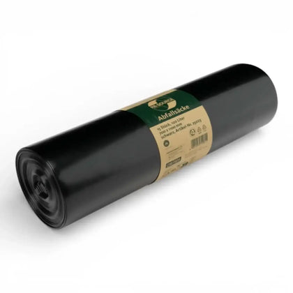 DEISS RE:SOURCE Müllsäcke Schwarz 120 Liter 25023
