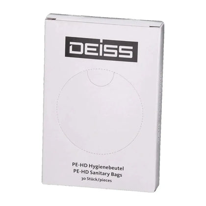DEISS Universal Hygienebeutel HDPE in Spenderbox Weiß 56941 – Karton mit 25 Spenderboxen